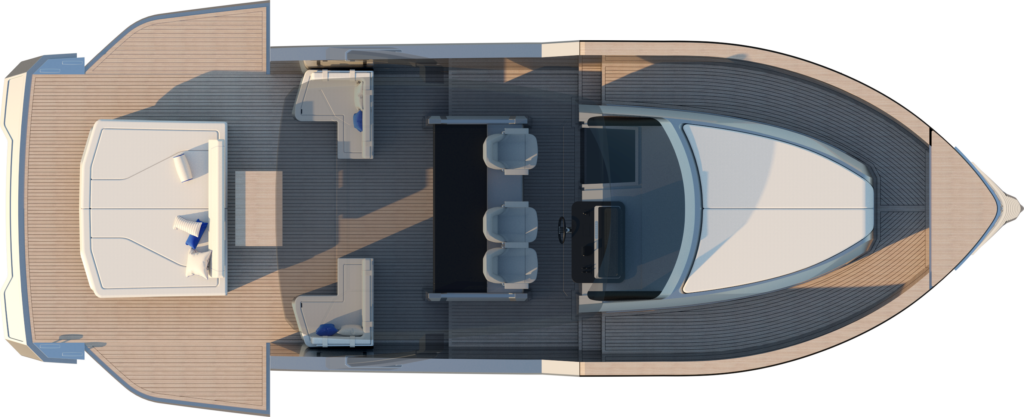 Open Monster 4 - Main Deck - Lounging and sunbathing